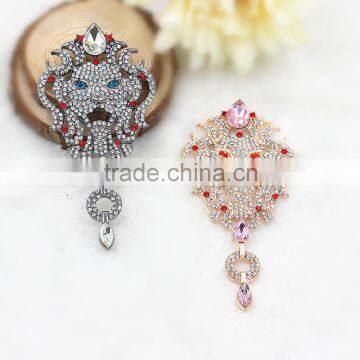 Alloy lions with rhinestone for phone case accessories DIY alloy phone decoration alloy accessaries