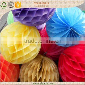 New collapsible tissue paper honeycomb ball for party decoration