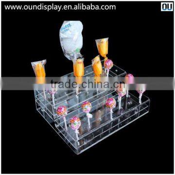 Plastic Lollipop Sticks Display Holder Acrylic Marshmallow Lollipop Display Stand