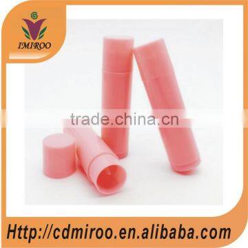 cosmetic empty pink lipstick tube