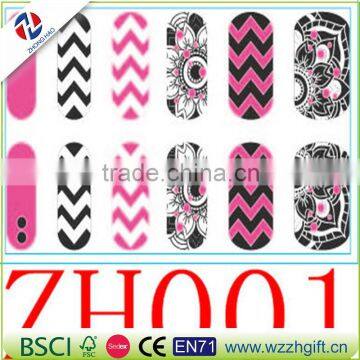 fashionable and hot sale 3d nail art sticker