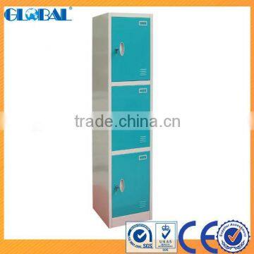 Single Tier Steel Lockers Red Color