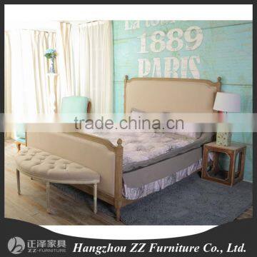 2016 classic design antique style wooden bed