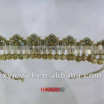 Factory supply chain headwraps floral adornments for the hair and hair accessories diamante