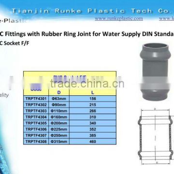 PVC Socket Fitting DIN Standard PN10