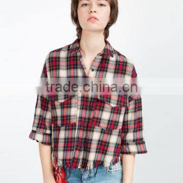 Wholesale Twill Cotton 21s Yarn Dyed Brushed Flannel Fabrics of Girls Cotton Frock Designs photo-5