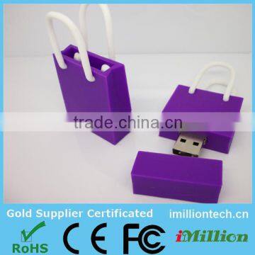 soft pvc customized design , custom pvc shopping bag usb