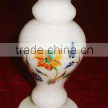 Stone Marble Inlay Flower Pot