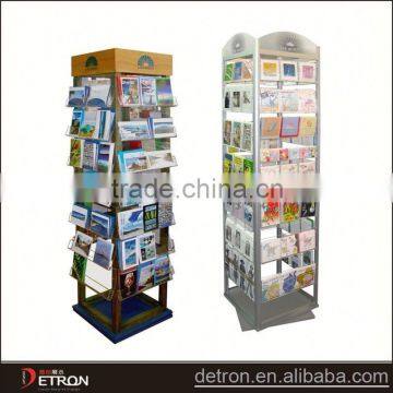 Customized wooden postcard card display stand