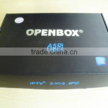 2014 hot selling IPTV set top box for all over the world digital satellite receiver A5S