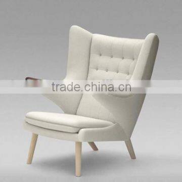 White Leather Teddy Bear Chair