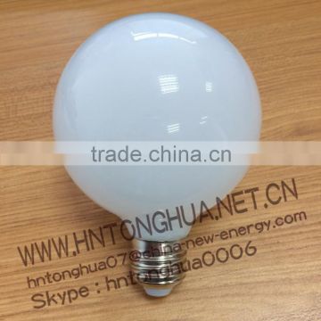 LED G95 globe Lamp Milky glass shell 6W