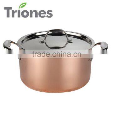 3-PLY CLAD COPPER SAUCEPOT(TR-3C2020)