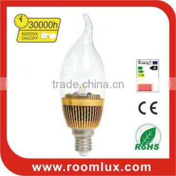 great E14 LED candle bulb & chandelier light 3W Dia36X117mm