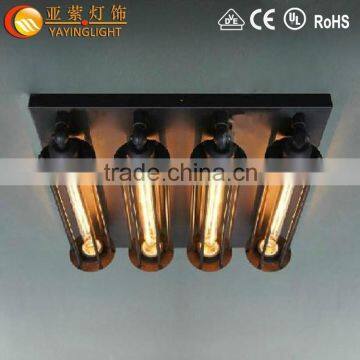 American Industrial retro bedroom ceiling lamp, Cafe Bar Restaurant Iron Ceiling lamp