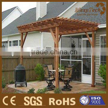 china wpc new trendy wpc application composite pergola system design