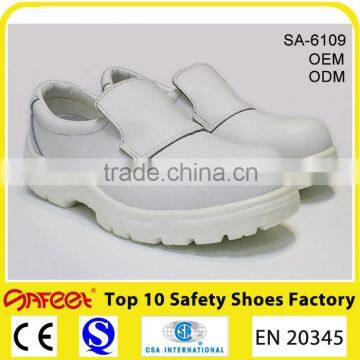 Professional Safety Equipment Manufacturers in China, White no Lace Safety Shoes SA-6109