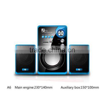 A6 New design High quality Front Panel for Blue black, Plastic 2.1 Channel