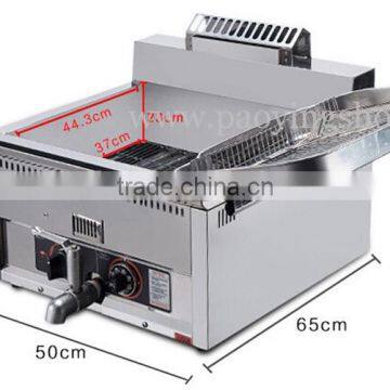 17L Stainless Steel Commercial Thermostatic Control LPG Gas Tornado Potato Fryer photo-2