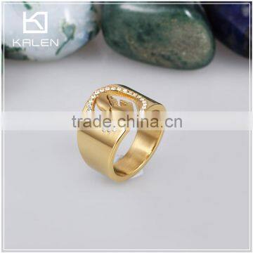 newest 2011 ladies 18k gold plated finger engagement designs ring