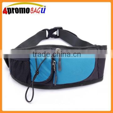 Travel sport running waist bag with water bottle mesh pocket