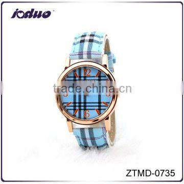 2016 Lady Lattice Design Leather Watch Wholesale