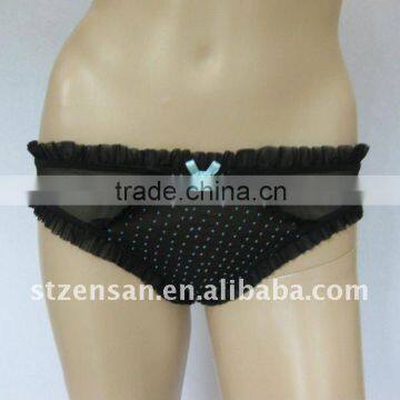 MESH HIPSTER WITH BOWS UNDERWEAR