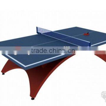 High quality official size economic factory promotion 25mm rainbow leg tennis table