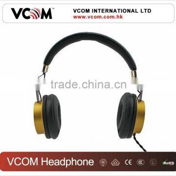 VCOM 2014 Fashion Design Super Bass Headphones with Metal Shell