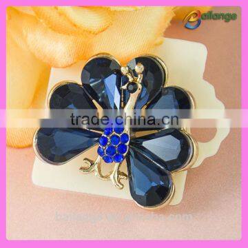 metal zip enamel flower brooch in guangzhou wholesale