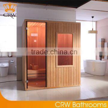 CRW AL0011 far infrared Sauna steam shower wood combination Room with Window