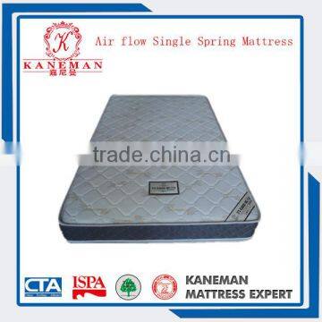 Air flow single spring mattress