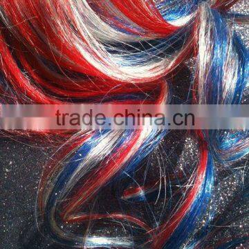 Mixed color long curly human wig MCL