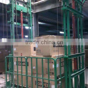 5ton Wall mounted hydraulic goods lift elevator platform for warehouse