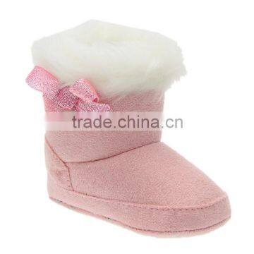 2016 new arrival cute bow baby boot for girls