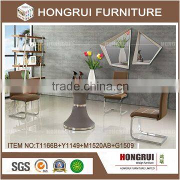 2016 high quality modern new design white high gloss dining table for sale