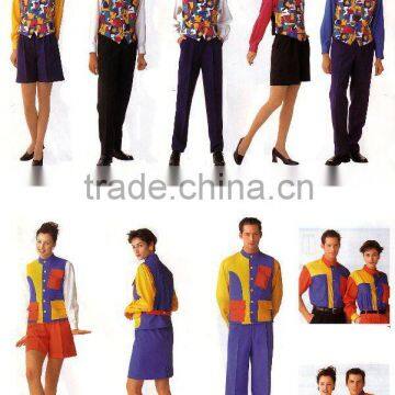 restaurant waiter uniform/bar staff uniforms/fashion