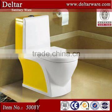 Sanitary Equipment Colored Toilet Bowl ,Hot Sell Yellow Toilet, High Quality Western Toilet Price photo-3