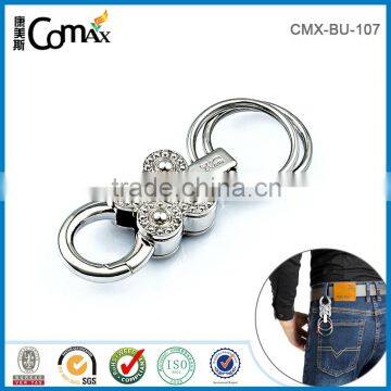 Wholesale Shiny Silver Metal Snap Hook Key Ring photo-3
