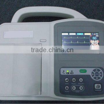 CE approved 6 Channel touch screen ECG machine from manufacturer