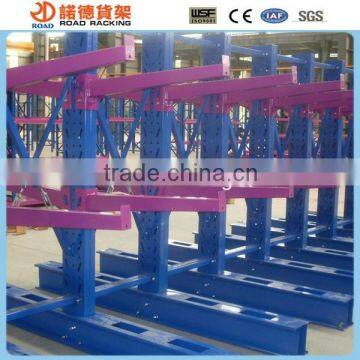 Double cantilever rack storage pipe rack system