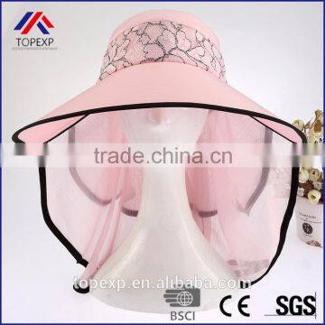 Travel Sun Hats For Women Chiffon Cape photo-3