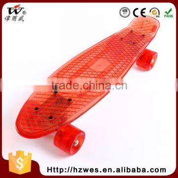Top OEM PU Wheels ABS Fish Shape Skateboard photo-2