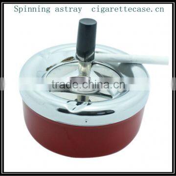 Metal spinning ashtray Dia 11cm chorme plated