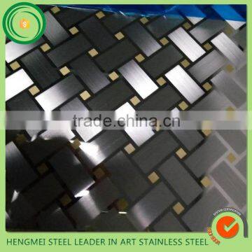 HL etching stainless steel color steel plate in Korea market