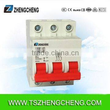 3P 32A D curve Miniature circuit breaker C45 MCB