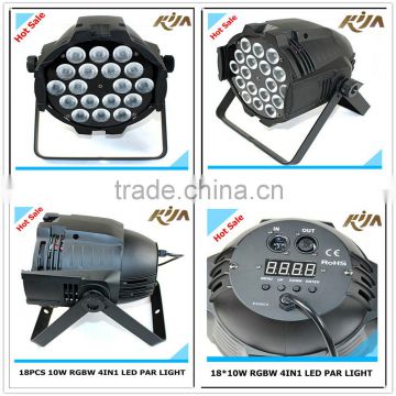 DMX 512 Control 18x10w RGBW Battery Powered Dmx Led Par Can