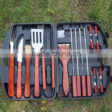 hot sale bbq tools in plasict case bbq tool set, bbq kit, bbq grill