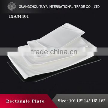 china supplier wholesale dinner tableware ceramic rectangular plate