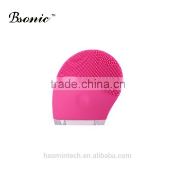 Bsonic hot sell electric waterproof rechargeble silicon facial cleansing massage scrubber